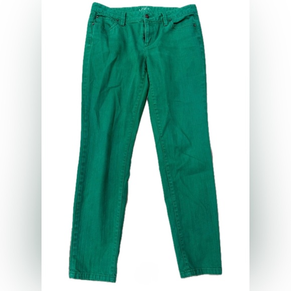 Ann Taylor Jeans Size 8 - Green Modern Skinny Jeans - Picture 1 of 2